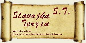 Slavojka Terzin vizit kartica